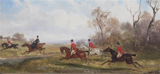 Rudolf Stone (19th century), Hunting scenes 5.25 x 11.5in.